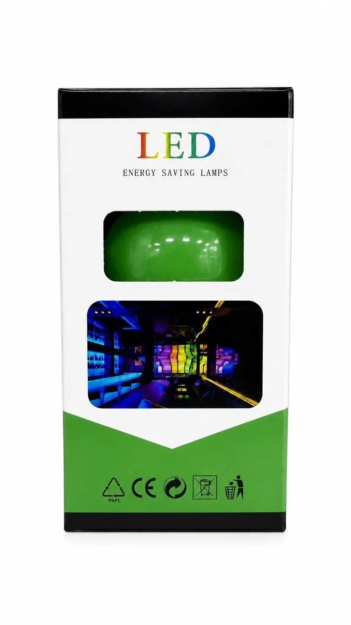 مصباح LED ملون أخضر 7 واط