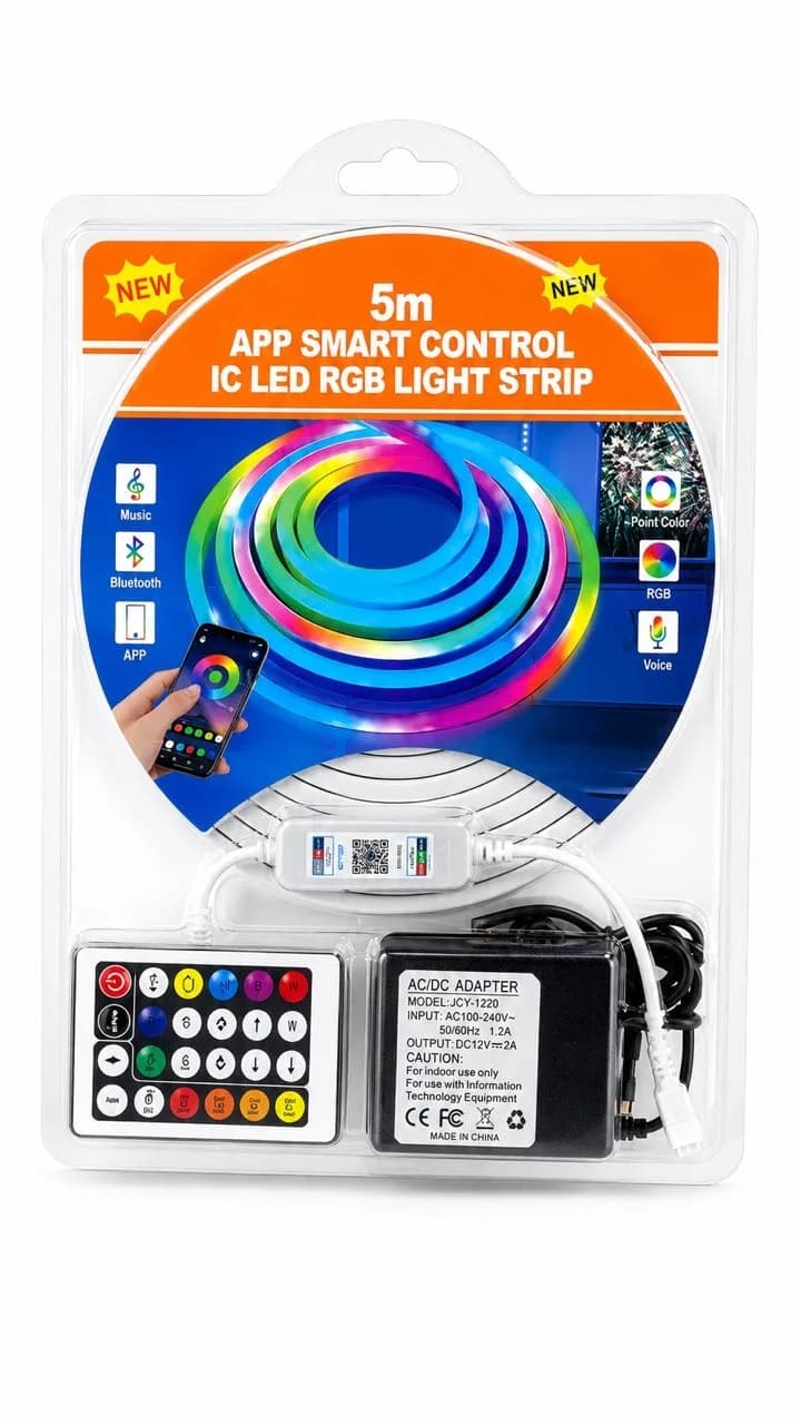 نشرة LED ذكية 5 متر RGB