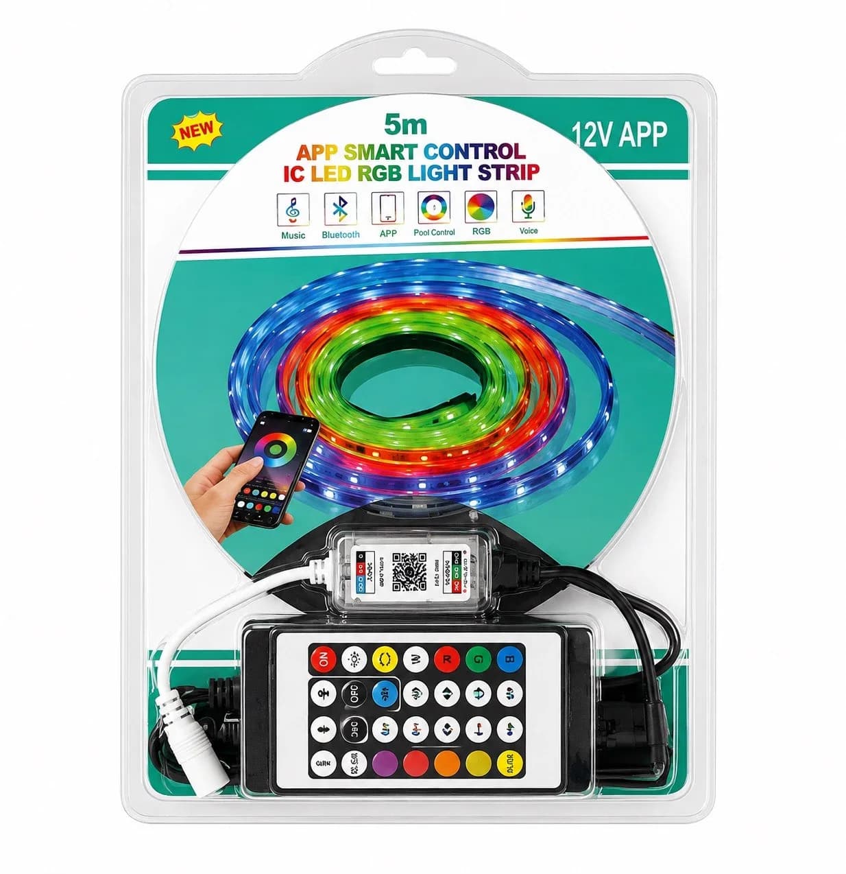 نشرة LED ذكية 5 متر RGB